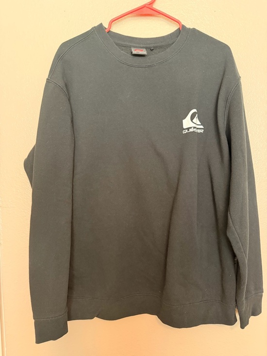 Quiksilver Other - Quiksilver Men's Black Crewneck Sweatshirt with Small Logo